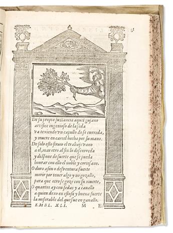 Horozco y Covarrubias, Juan (1540-1610) Emblemas Morales.